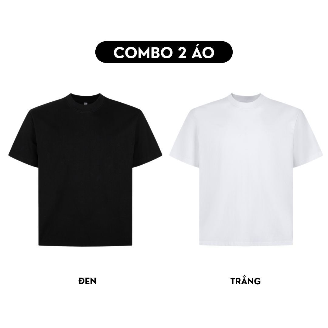 Combo 2 Áo thun trơn form boxy AXT01_thumbnail_9