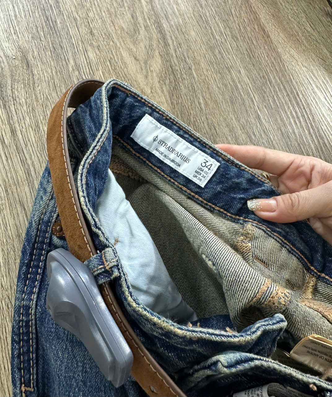 Q336 QUẦN JEAN ỐNG LOE ( KÈM THẮT LƯNG )_thumbnail_4