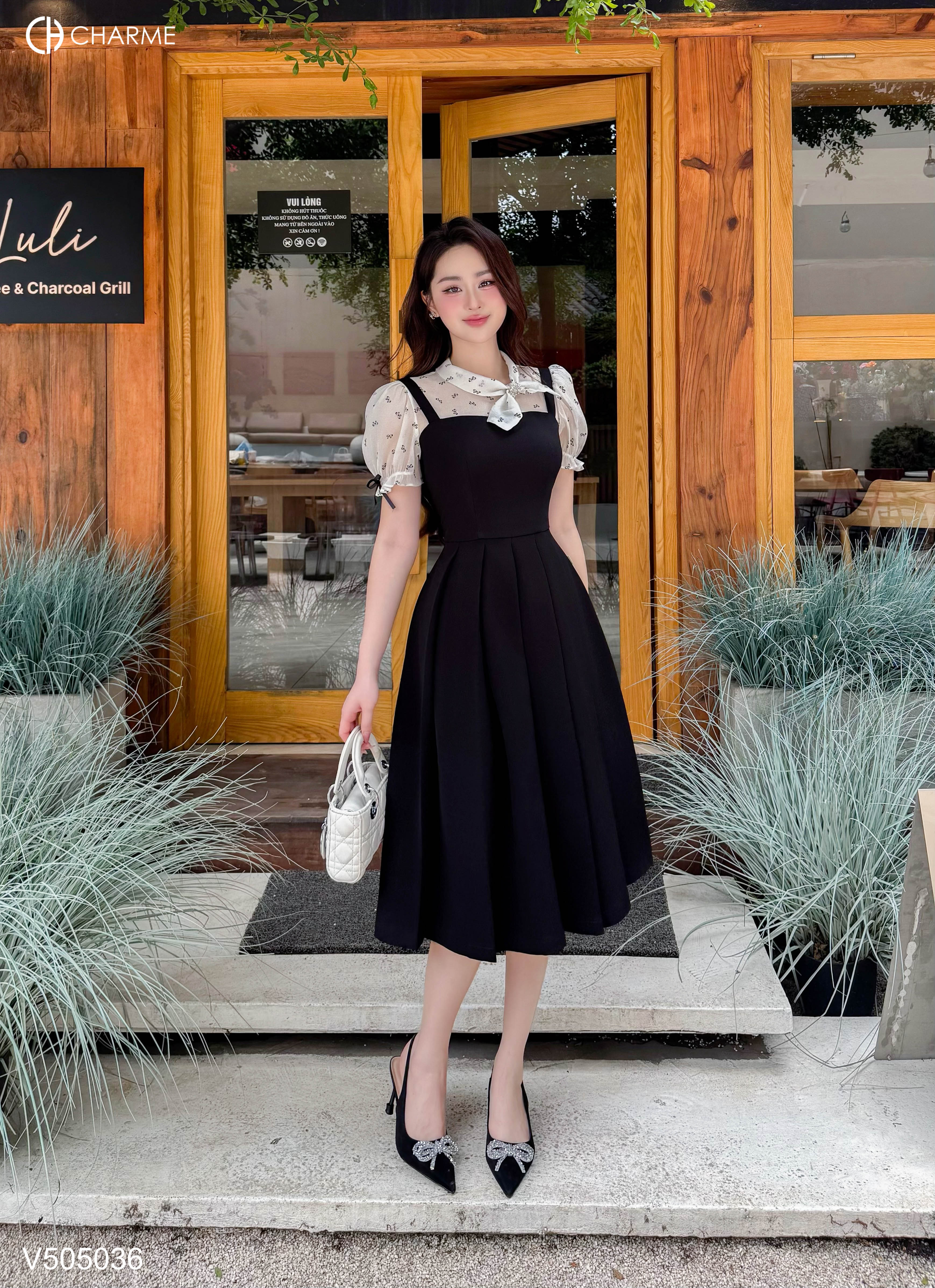 Váy xếp ly dáng dài phối tơ_thumbnail_7