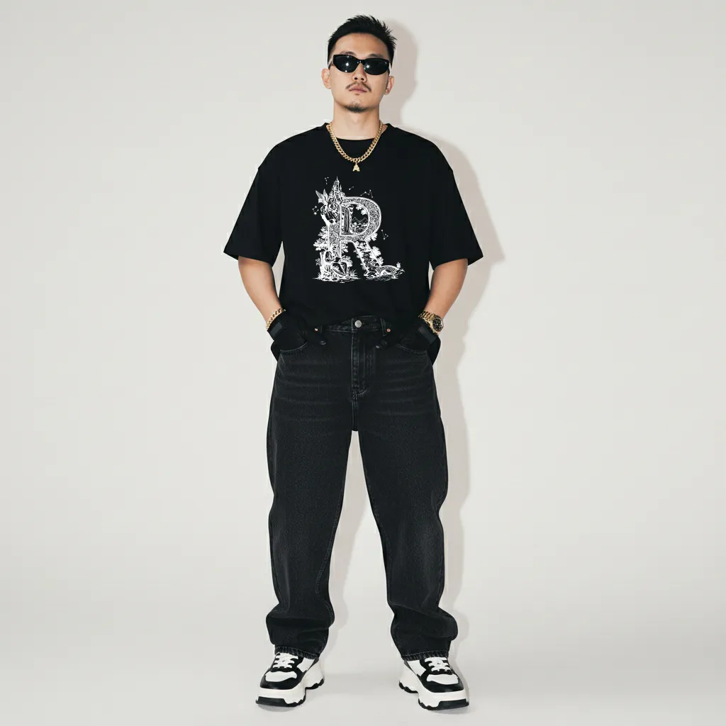 Áo thun nam local brand Miucho Iconic chữ R form rộng tay ngắn cotton thoáng mát 2763_thumbnail_8