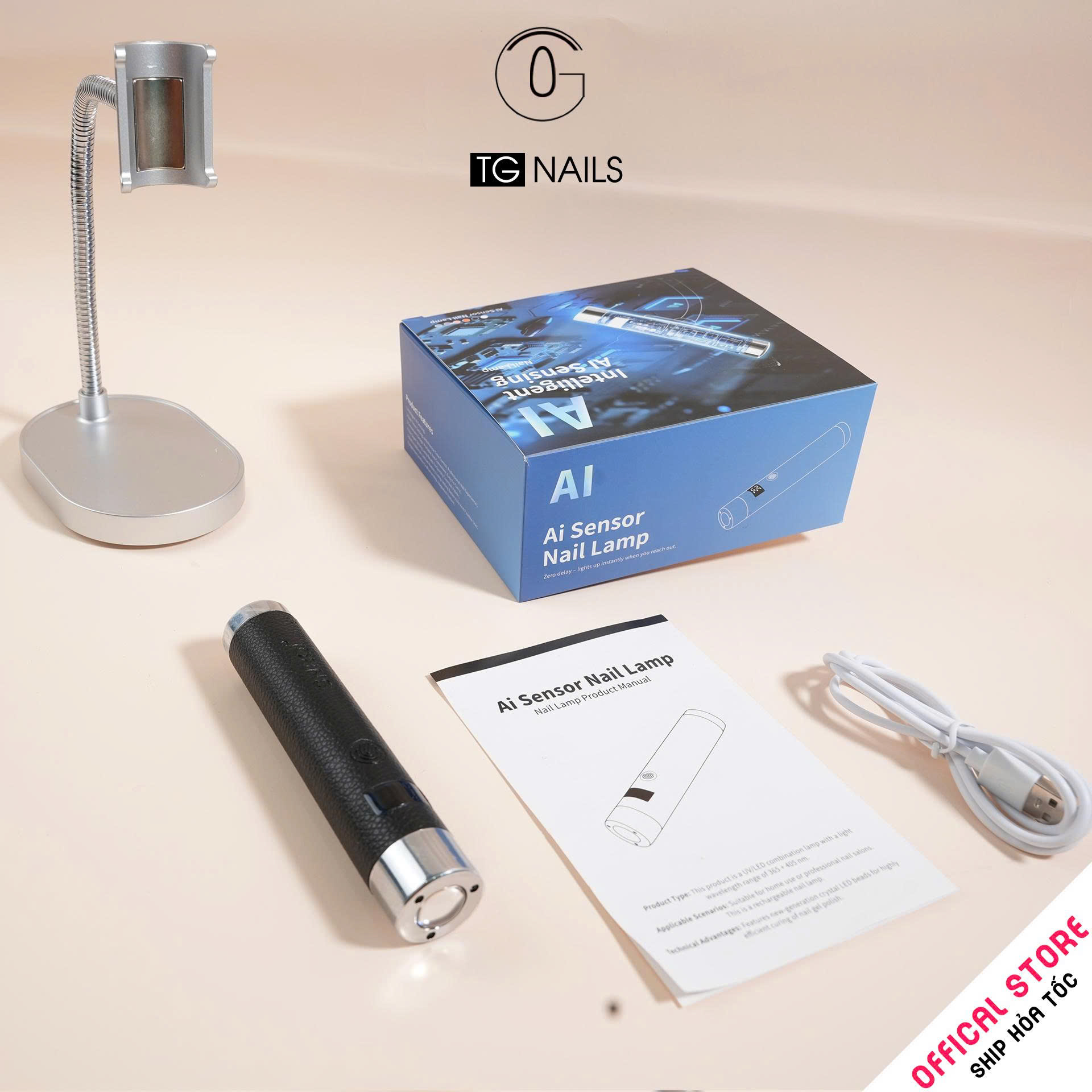 Đèn hơ móng tay SRNQI - Mini AI Sensor Nail Lamp G1_thumbnail_6