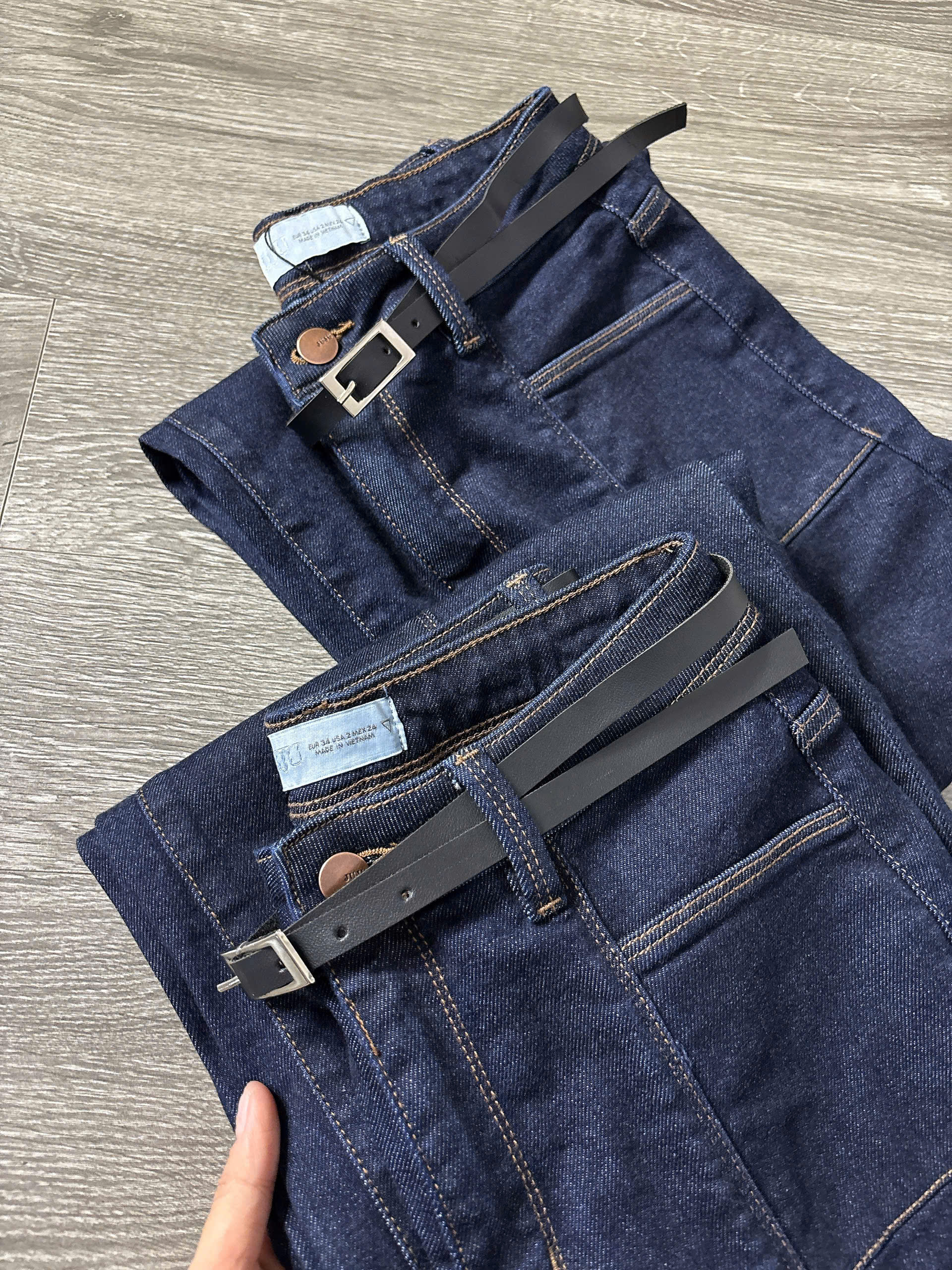 H21 QUẦN JEAN SUÔNG ĐẬM  (KÈM BELT)_thumbnail_12