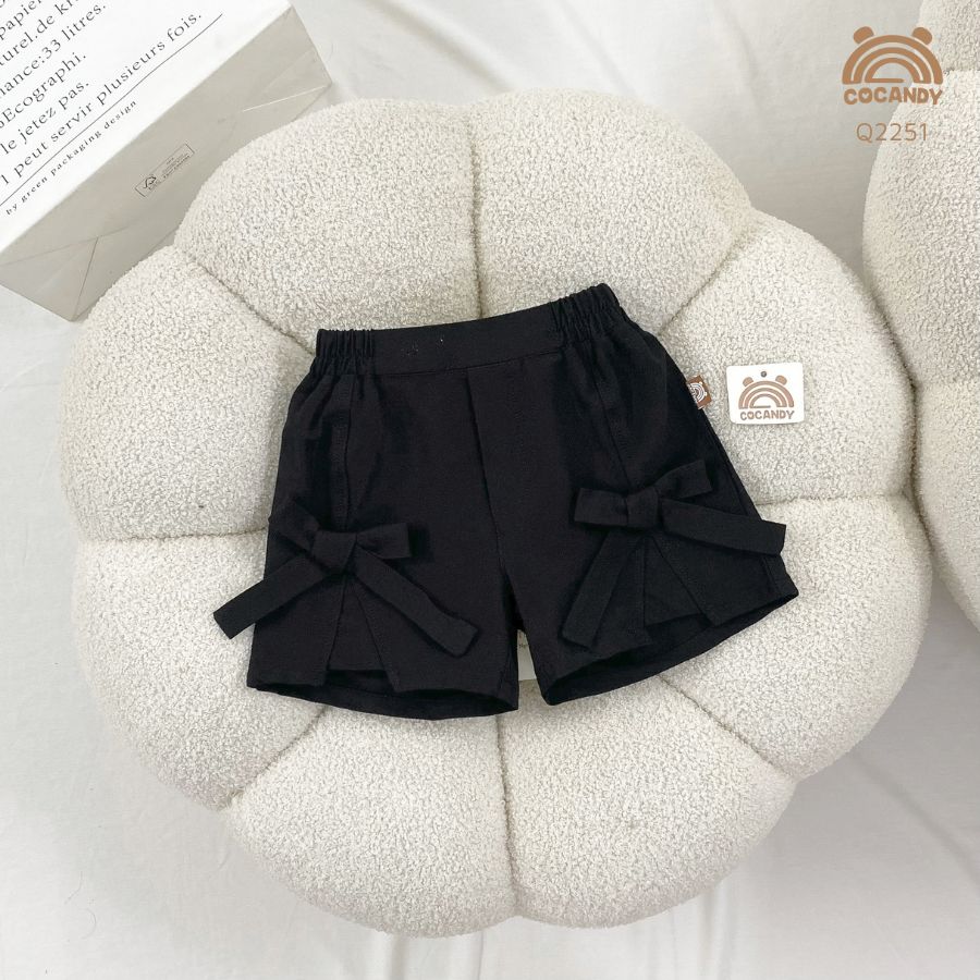 Quần cộc ĐEN phối nơ