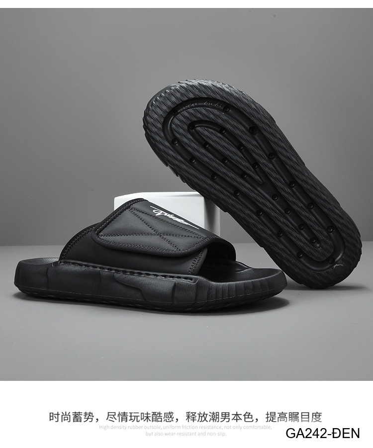GA242 - Dép xỏ ngón nam da bò phong cách trẻ trung màu trắng đen_thumbnail_19