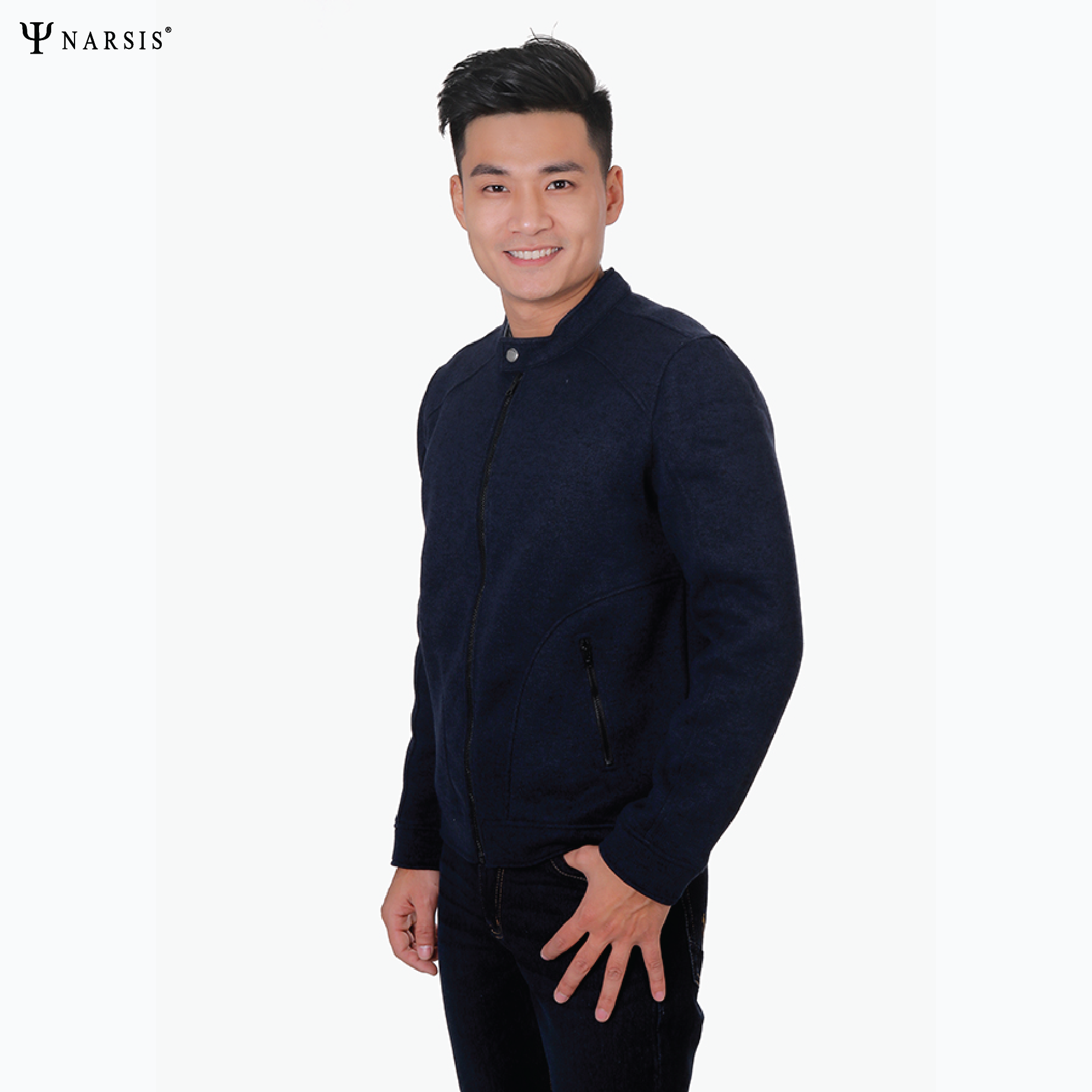 ÁO KHOÁC NAM D8066 NARSIS VẢI LEN COTTON ẤM ÁP, THOÁNG MÁT, GIỮ ẤM TỐT, MỀM MẠI, GIỮ ẤM TỐT, MỀM MẠI_thumbnail_2