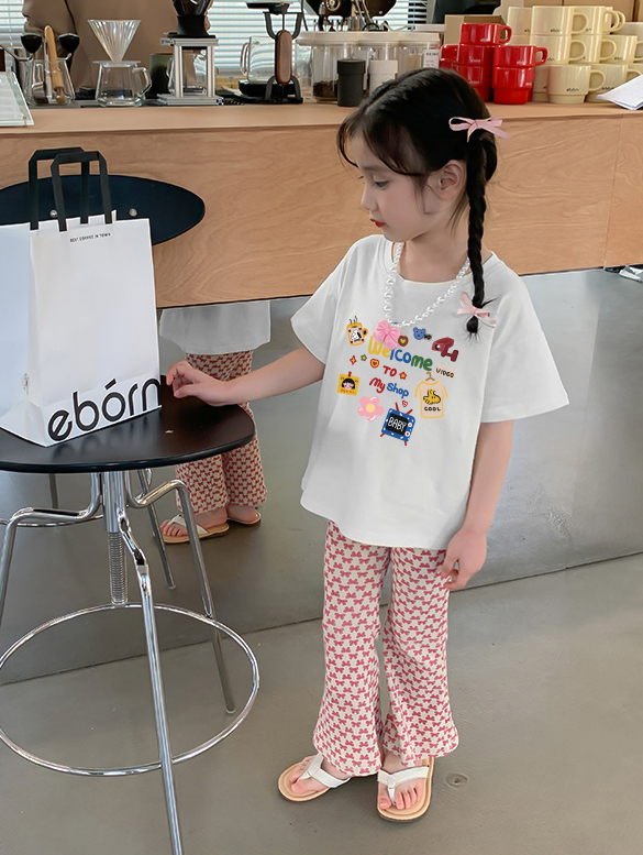 Áo thun cho bé gái form rộng AED1445 Miucho Kid tay ngắn cổ tròn in graphic_thumbnail_6