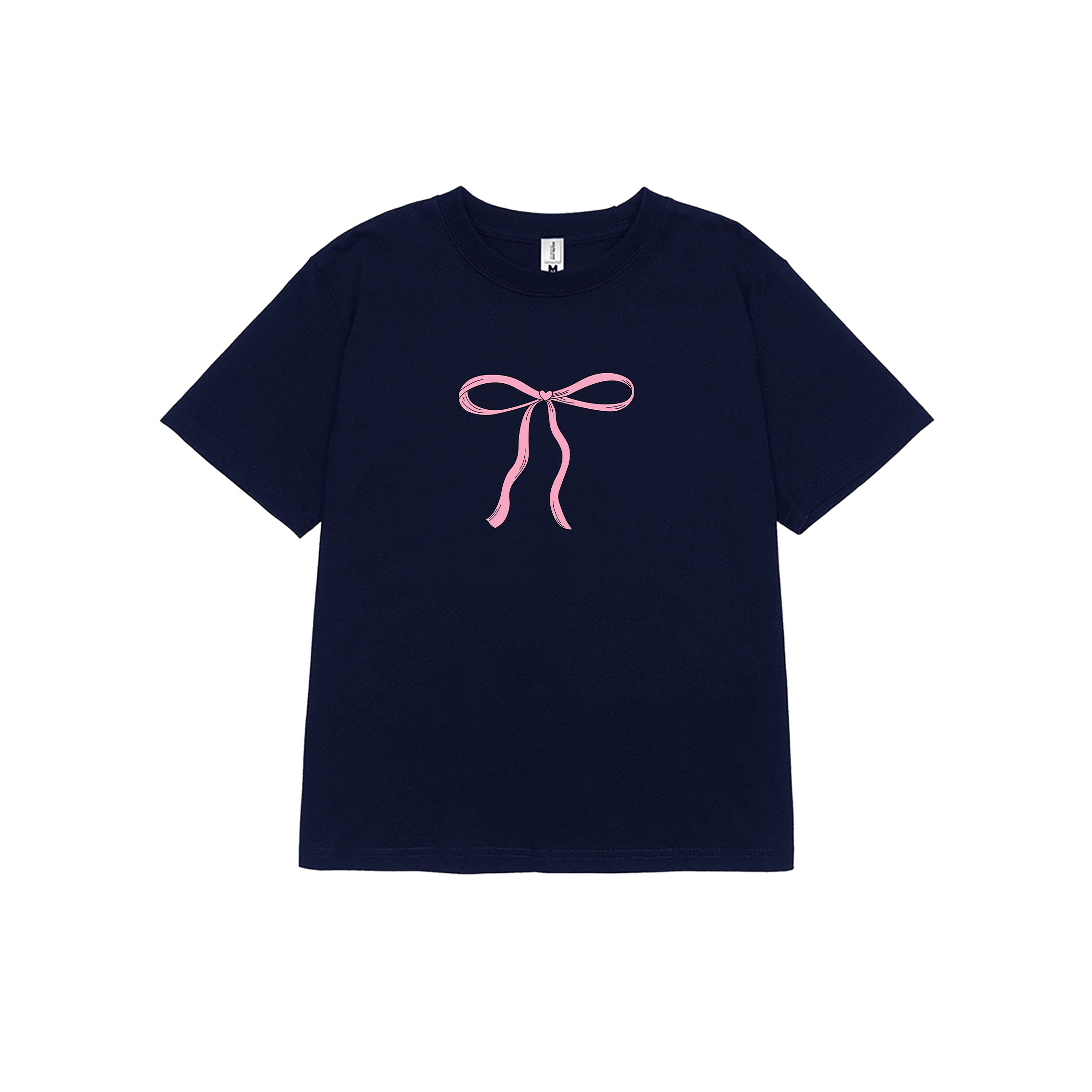 Áo thun baby tee hình nơ form ôm xinh xắn ABD1077 Miucho tay ngắn Cổ tròn hotrend in artwork