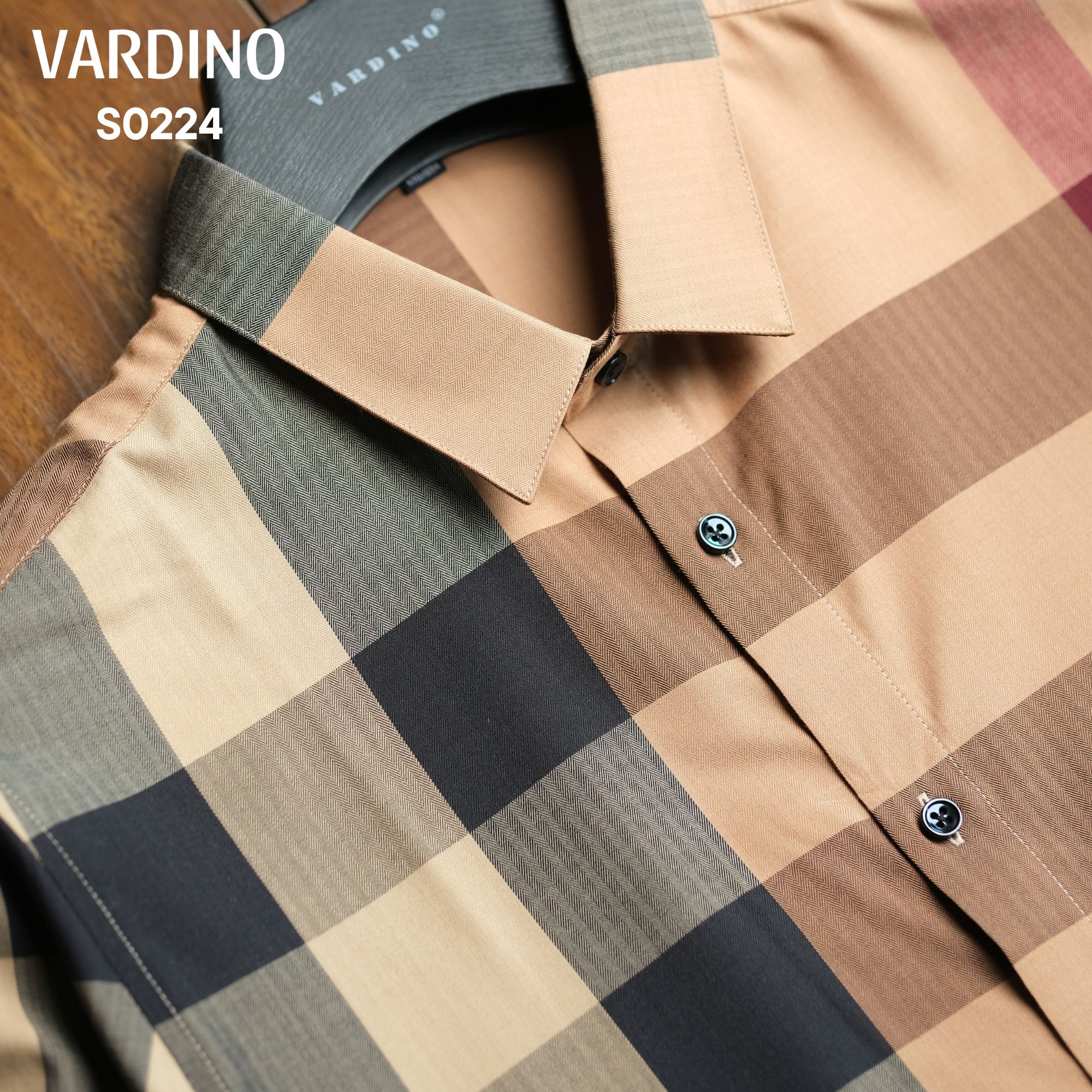Áo sơ mi kẻ dài tay Vardino S0224_thumbnail_7