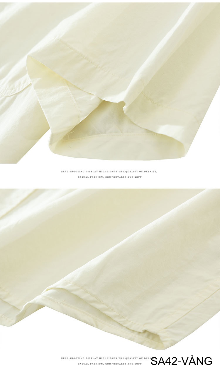 SA42 - Áo sơ mi nam ngắn tay phong cách Nhật, thêu hình hươu cao cổ, chất cotton thoáng mát_thumbnail_12