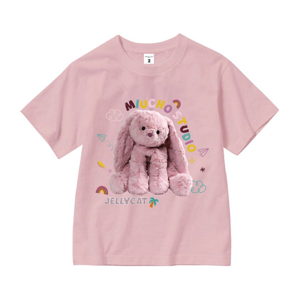 Áo thun cho bé gái style hàn quốc form rông AED1174 Miucho Kid tay ngắn cổ tròn in graphic_thumbnail_7