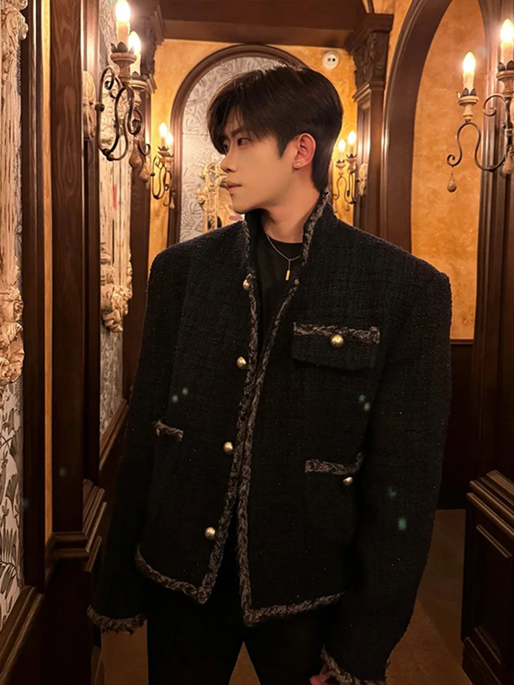 Áo khoác dạ tweed nam cao cấp – Phong cách quý phái, sang trọng