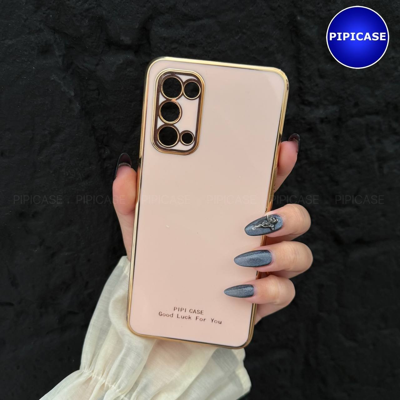 Ốp Lưng Oppo Reno 5 - Royal - Vàng Hồng