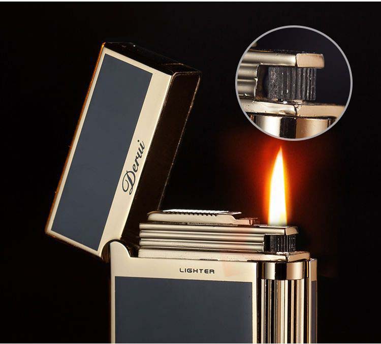 Bật lửa gas DERUI 1009 màu đen_thumbnail_4