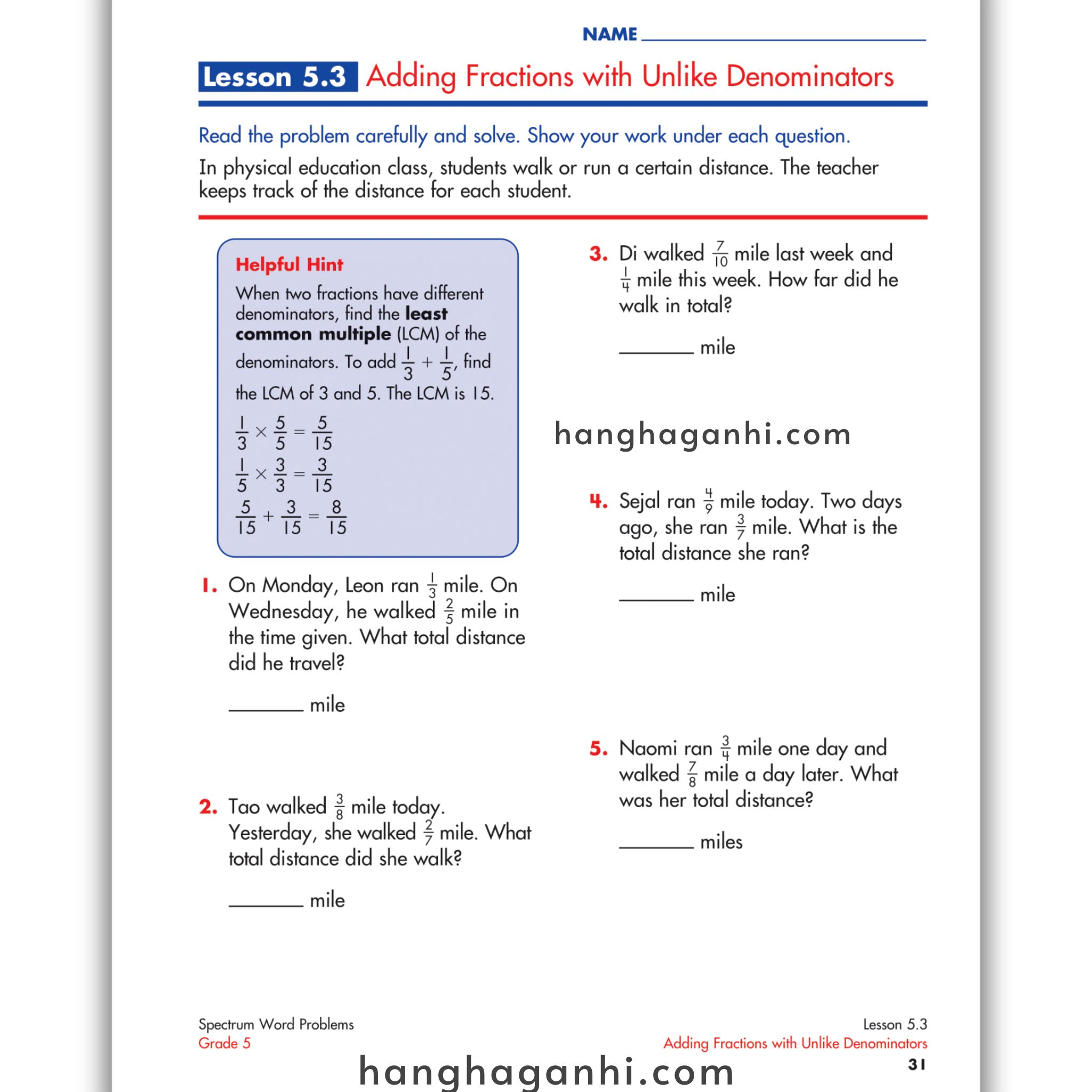 Sách Spectrum Word Problems Workbook Grade 5_thumbnail_5