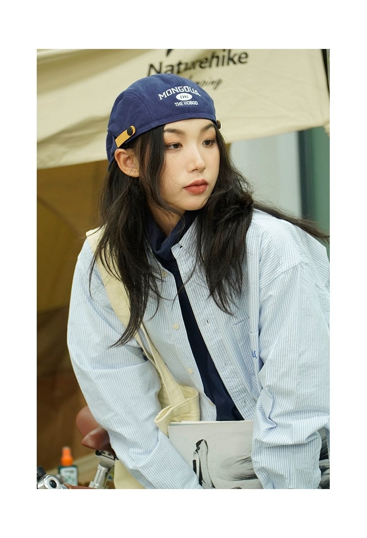 Mũ Beret Mongolia vải Cotton Kaki HZ2433_thumbnail_7