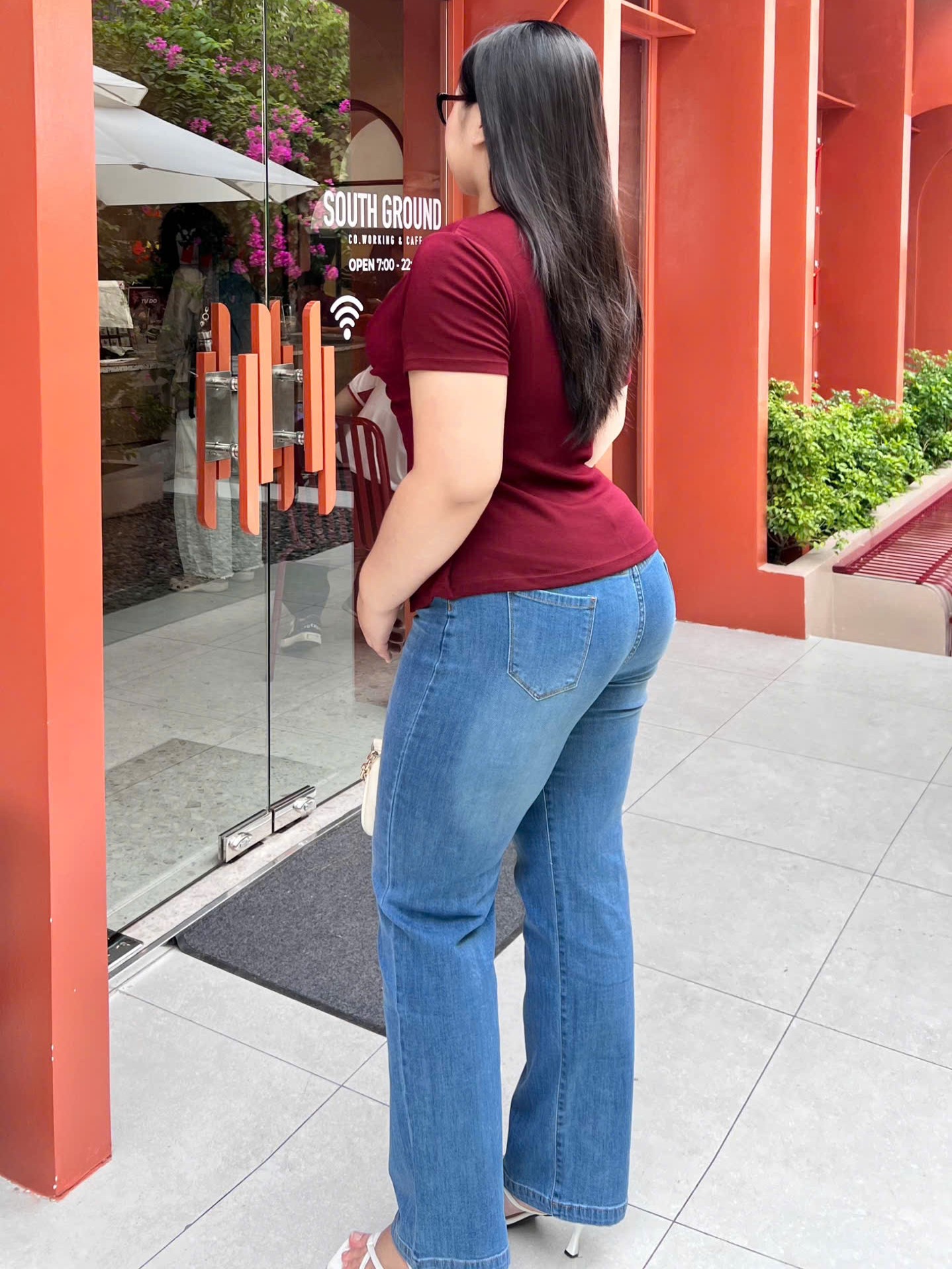 BIGSIZE- Quần jean suông co giãn basic V-QJ01 dành cho nàng béo_thumbnail_5