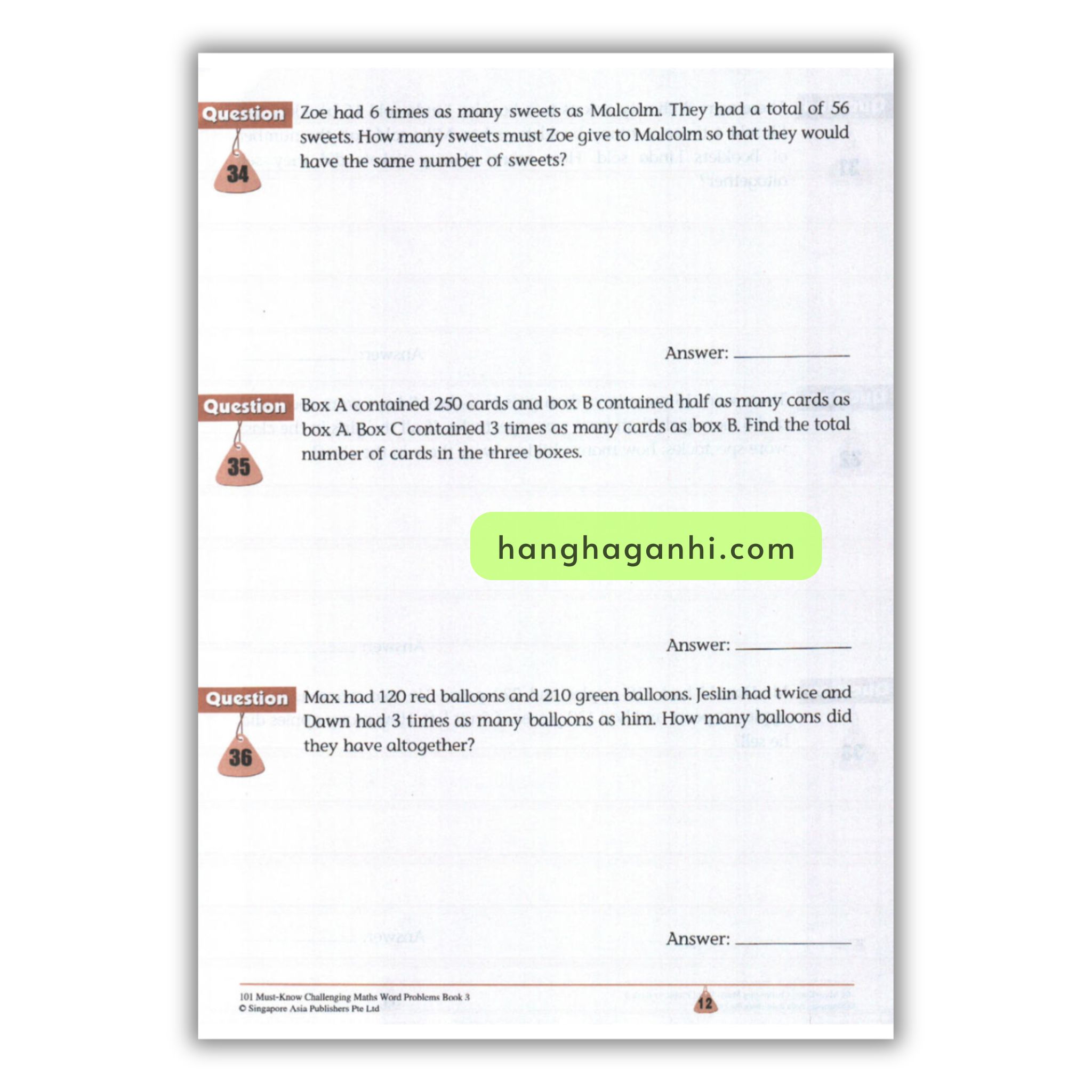 [Sách] 101 Must- Know Challenging Maths Word Problems Book 3_thumbnail_4