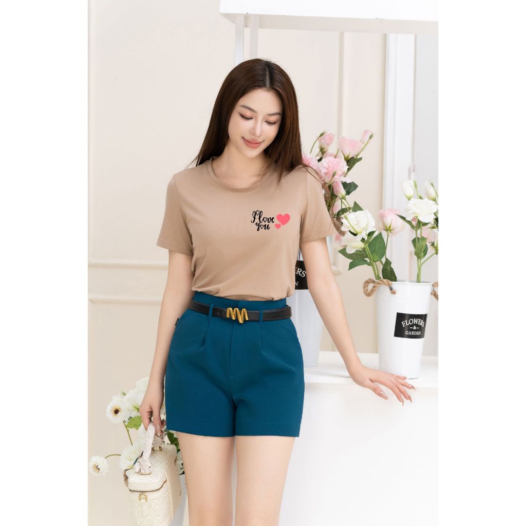 [Form Vừa] Áo thun nữ form vừa in hình họa tiết đơn giản - Áo phông nữ Loza G0135_thumbnail_3