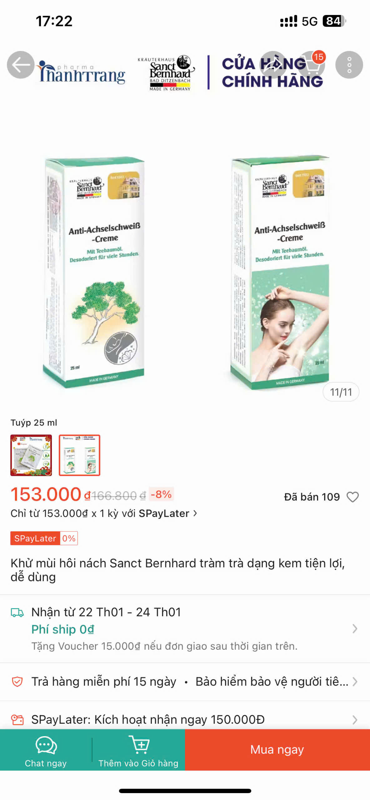 Kem khử mùi hôi nách Sanct Bernhard tràm trà_thumbnail_5