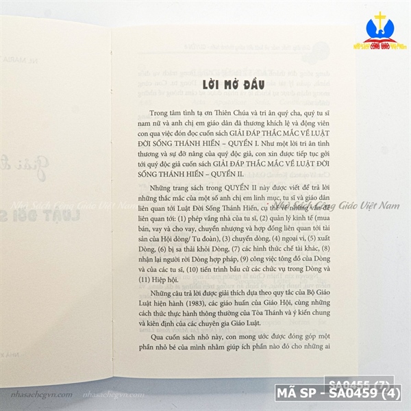 Giải đáp thắc mắc về luật đời sống thánh hiến Tập 2 ✔_thumbnail_1