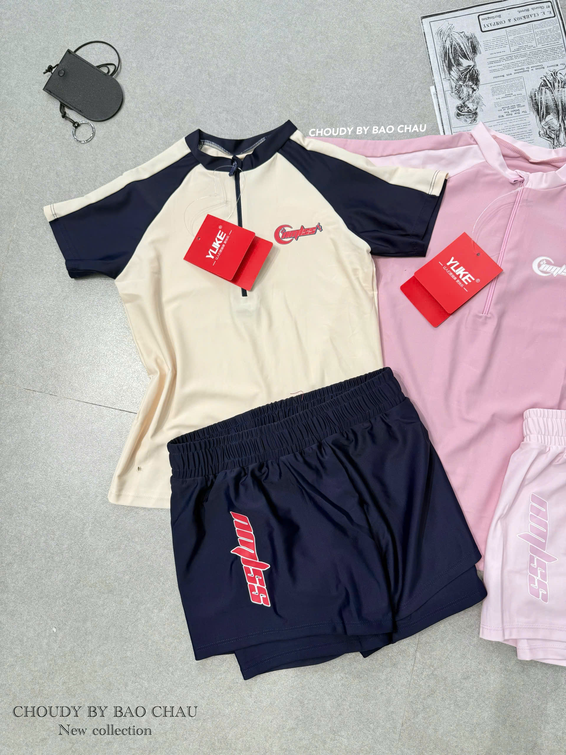 SALE S79 SET ĐỒ BƠI BÉ GÁI TAY NGẮN_thumbnail_4