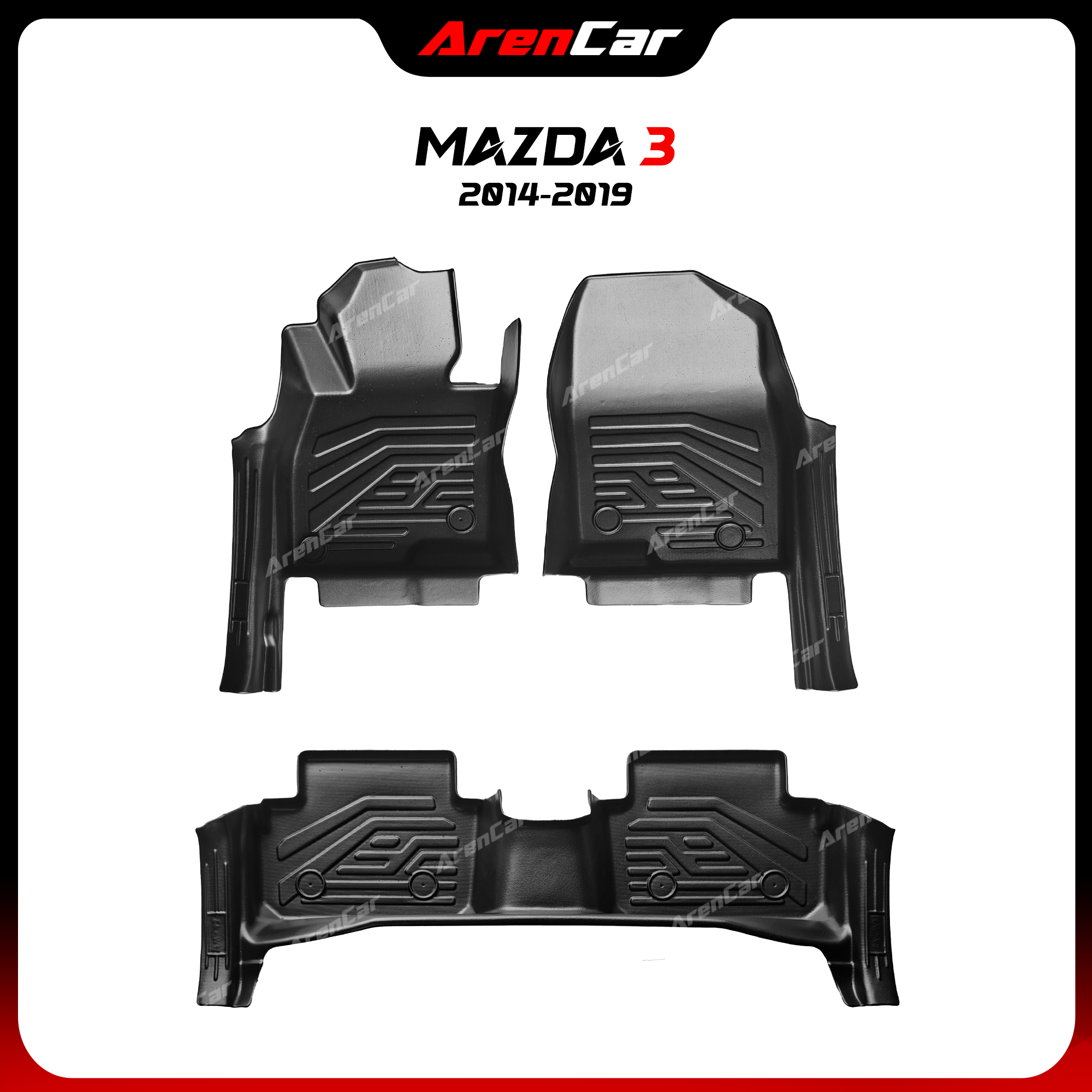 Thảm Lót Sàn Ô Tô TPE Nhựa Đúc Mazda 3