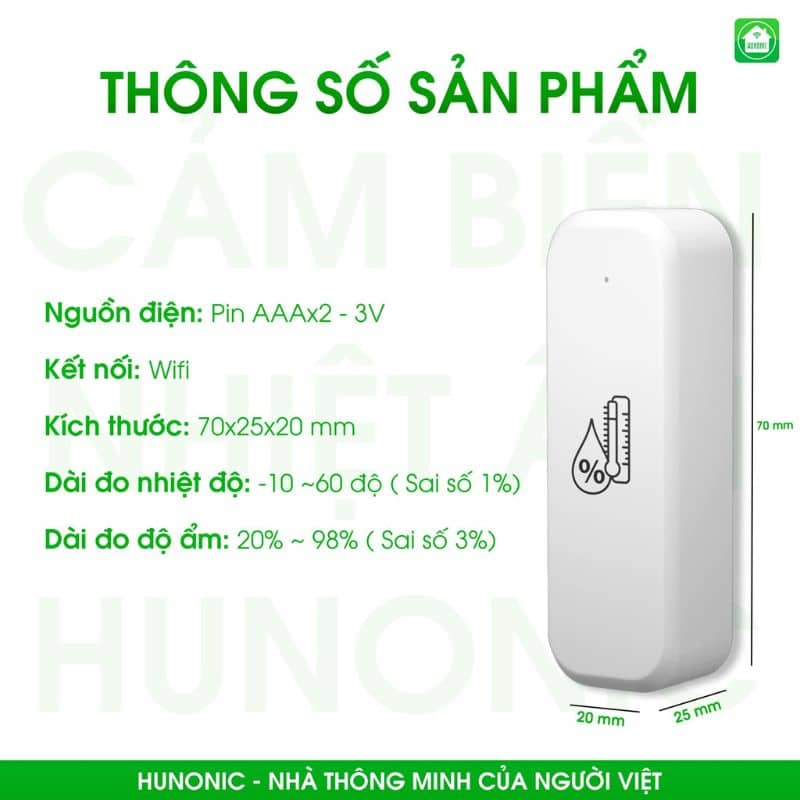 Cảm Biến Nhiệt Ẩm Wifi Hunonic, Giải Pháp Đo Lường Chính Xác Cho Môi Trường Xung Quanh_thumbnail_2
