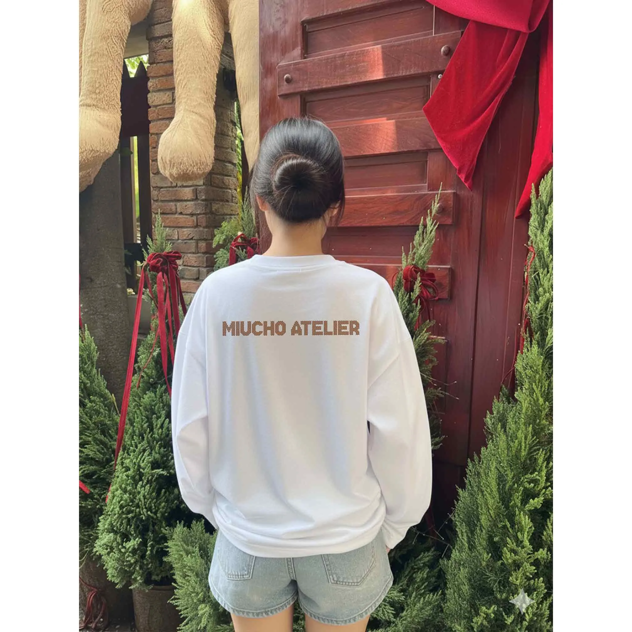 Áo thun tay dài form boxy Miucho cotton thoáng mát mềm mại cổ tròn Atelier in mix 2690_thumbnail_4