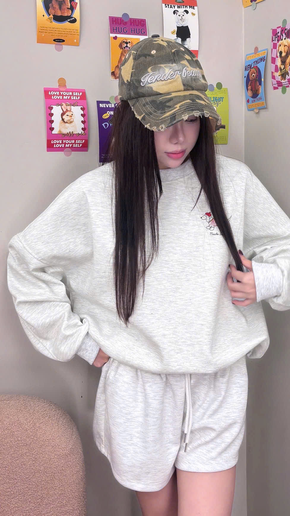 Quần short nữ trơn Miucho vải nỉ 2 da thoáng mát dày dặn QS00054_thumbnail_6