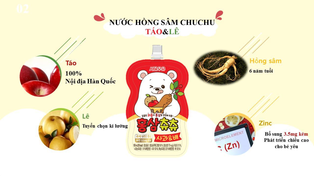 NƯỚC SÂM CHU CHU táo