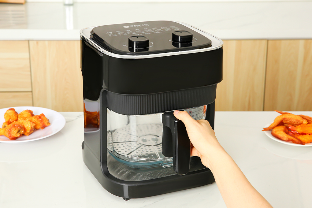 Nồi chiên không dầu lòng thuỷ tinh Mishio MK373 không lo bong tróc chống dính_thumbnail_21