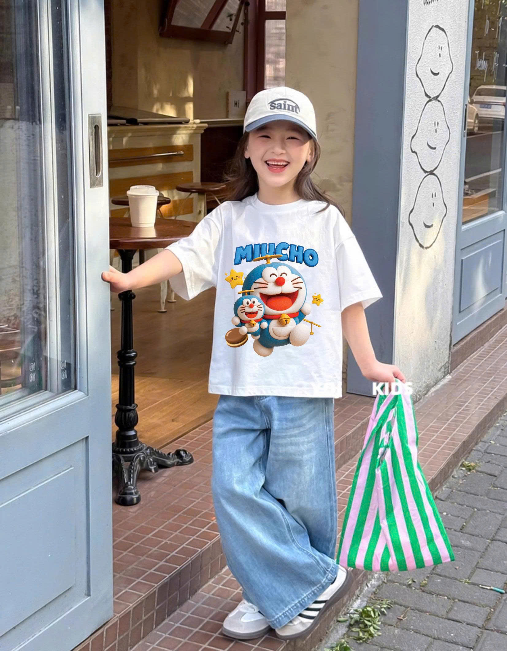 Áo thun cho bé form ôm dáng ngắn cổ tròn AED2324 Miucho Kid vải cotton thoáng mát in artwork_thumbnail_3