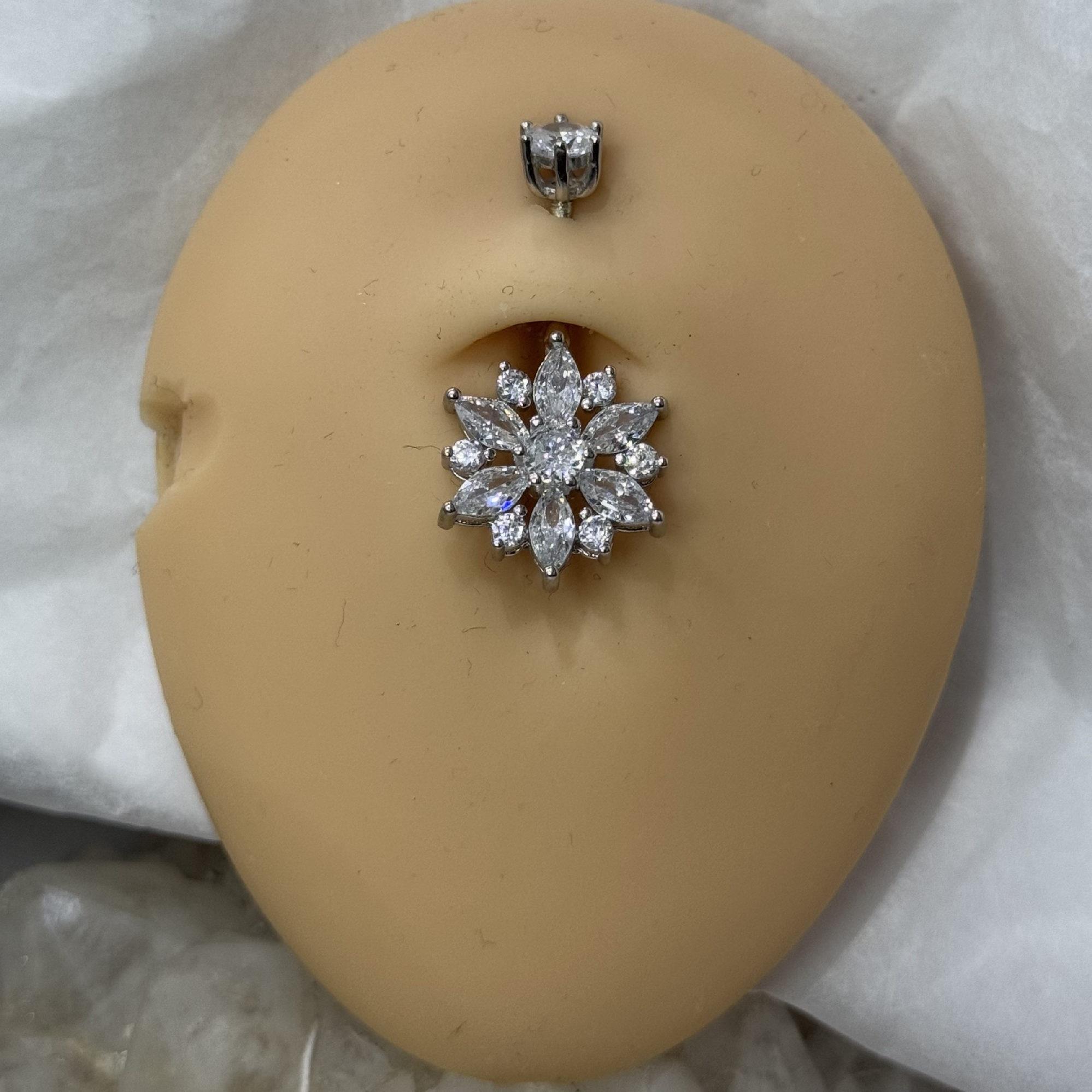 rốn bạc xi bạch kim bông hoa nhiều cánh kim cương to _thumbnail_2