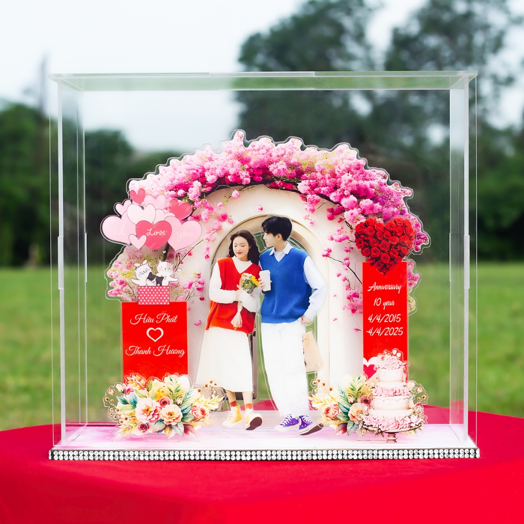 Standee Kỷ Niệm, Sinh Nhật, Quà Tặng Cặp Đôi (Tặng Hộp+ Túi) - Size tính theo chiều ngang_thumbnail_0
