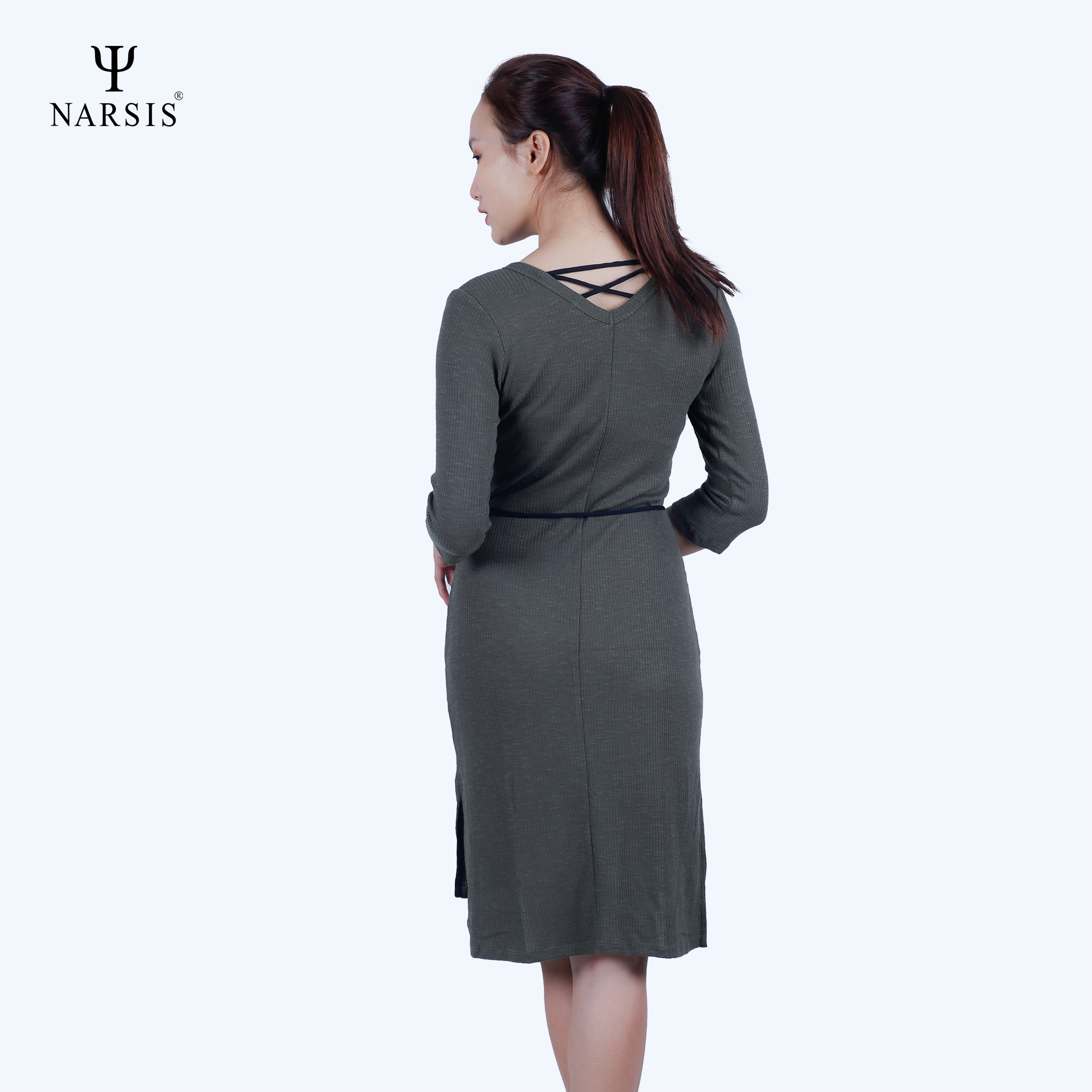 VÁY NỮ B7014 NARSIS VẢI LEN COTTON ẤM ÁP, THOÁNG MÁT, GIỮ ẤM TỐT, MỀM MẠI, GIỮ ẤM TỐT, MỀM MẠI