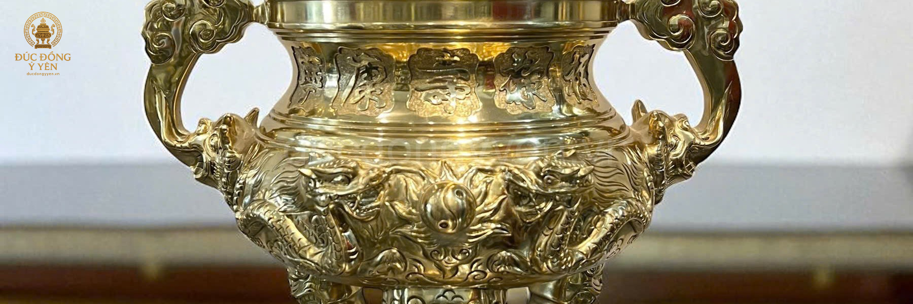 Bộ đỉnh thờ tam sự đỉnh hạc hoa văn rồng nổi đúc đồng cát tút _thumbnail_2