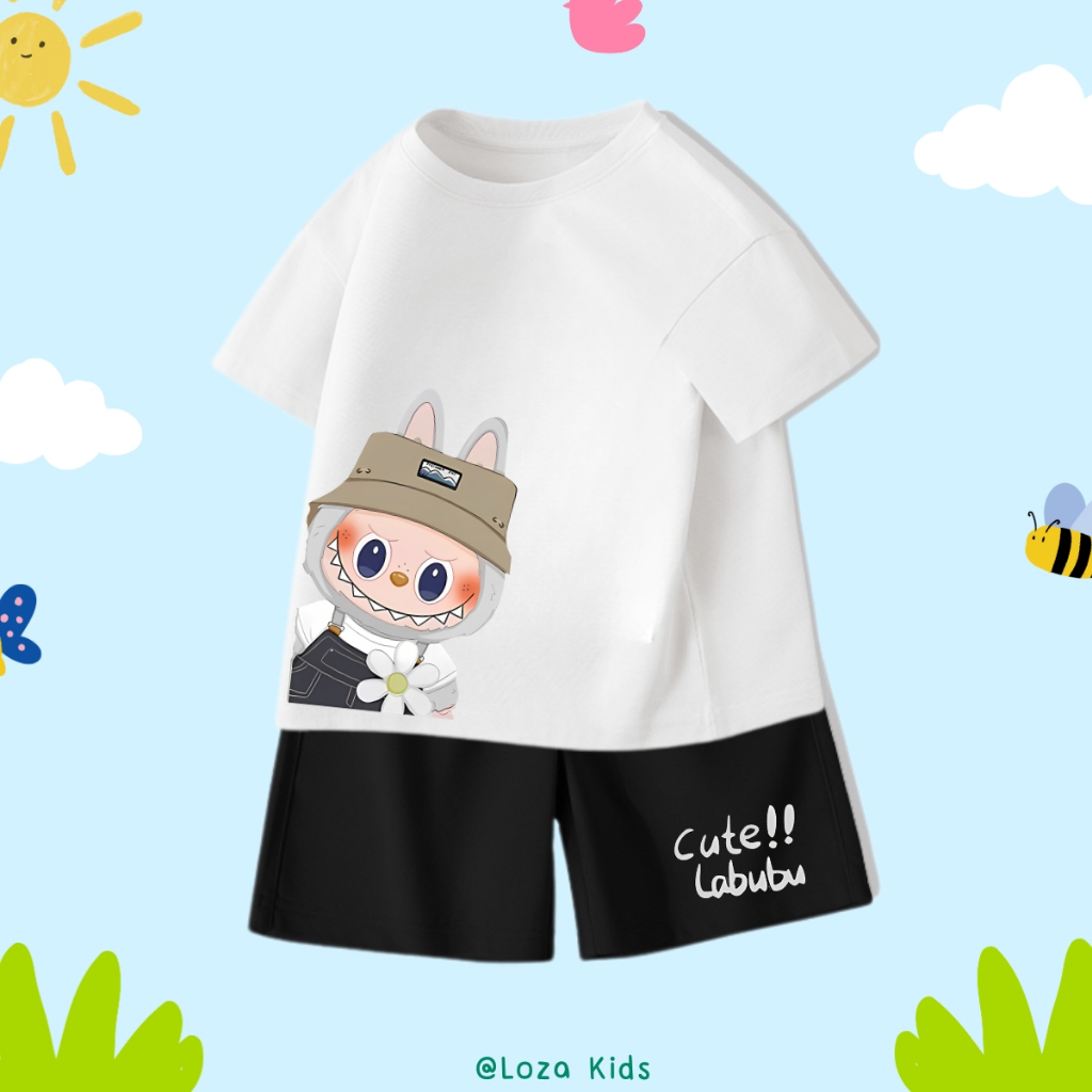 Bộ đồ bé trai in hình Labubu - Loza Kids SB116_thumbnail_0