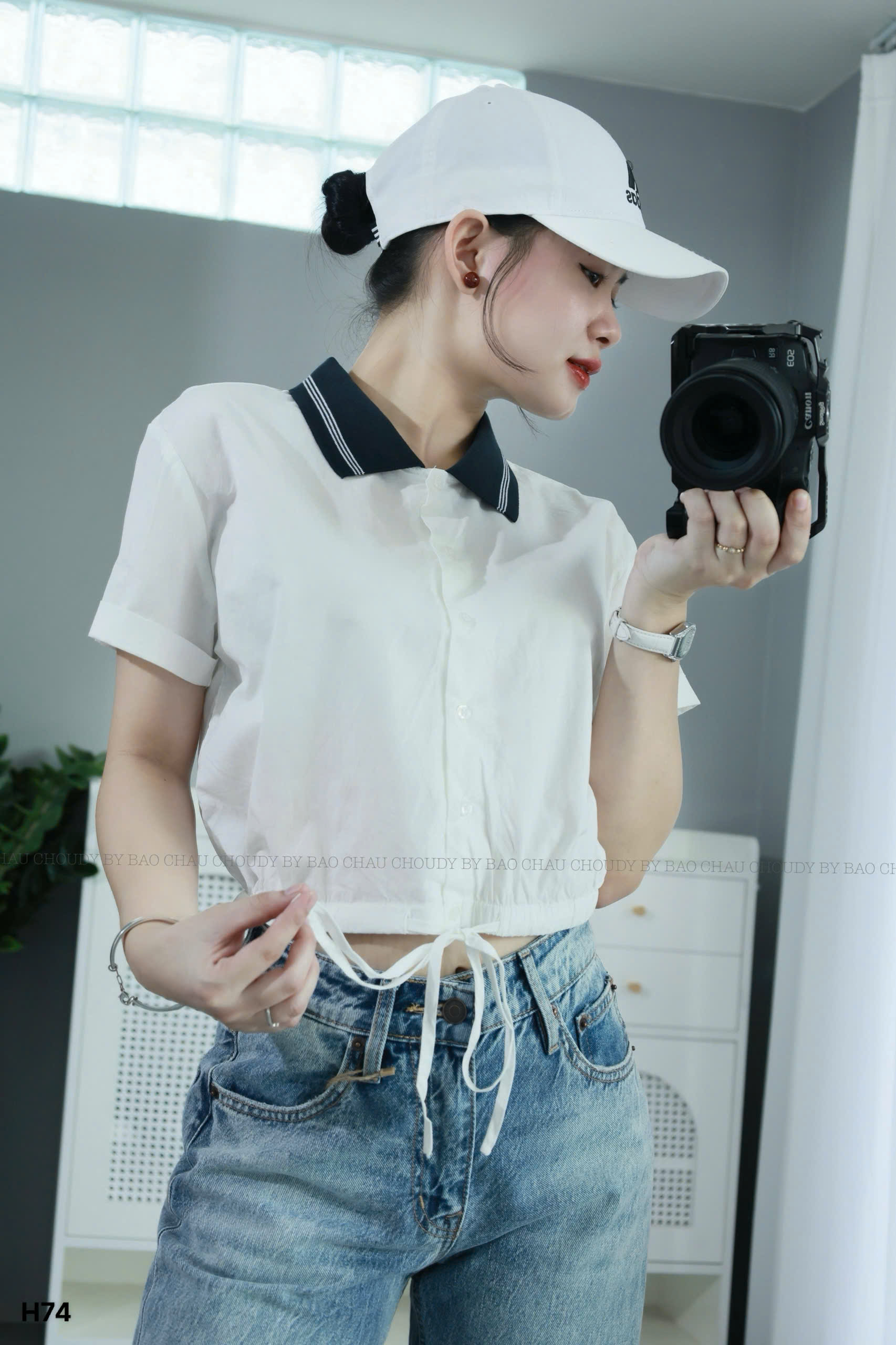 H74 ÁO SOMI KIỂU TRẮNG