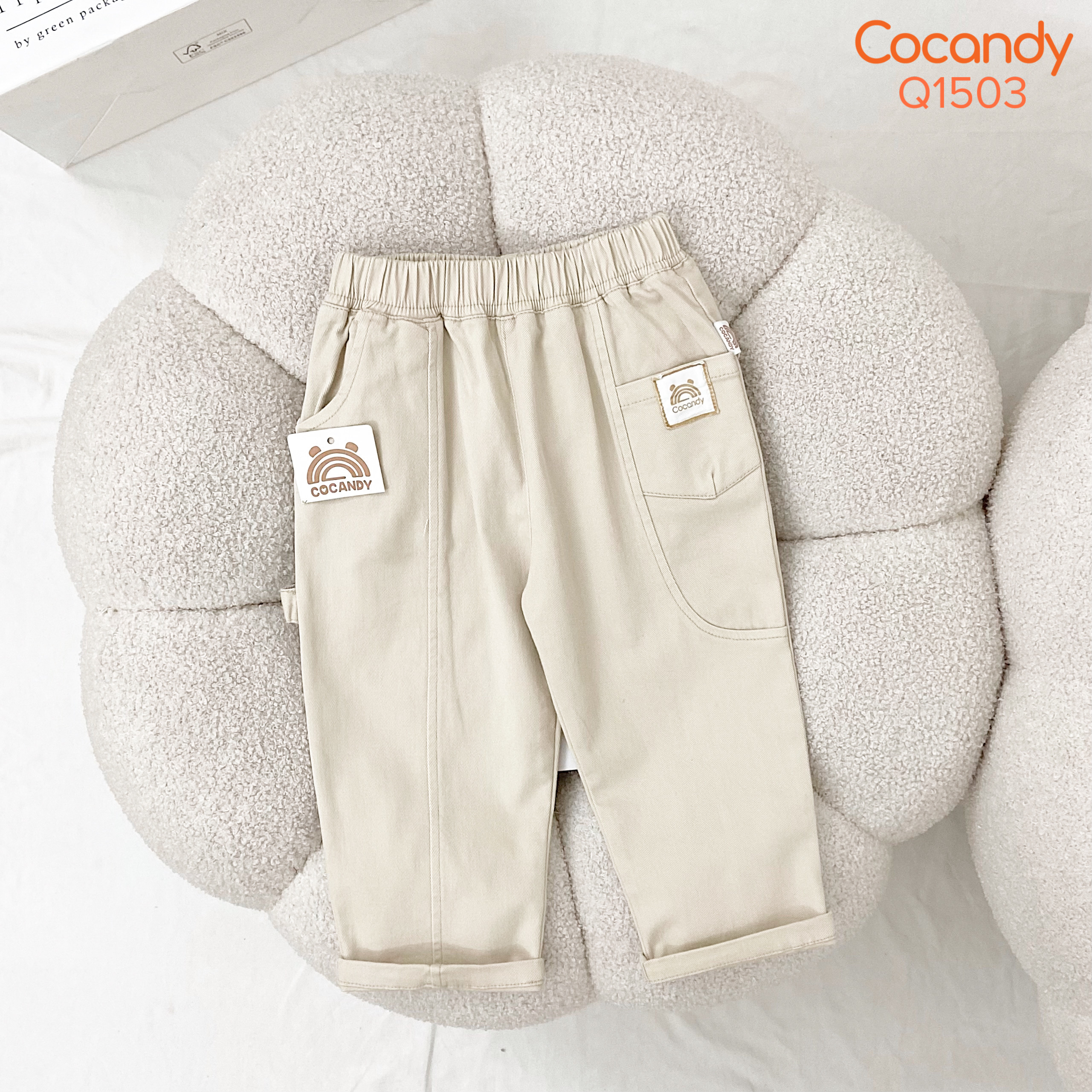 Quần dài BE phối dây chéo