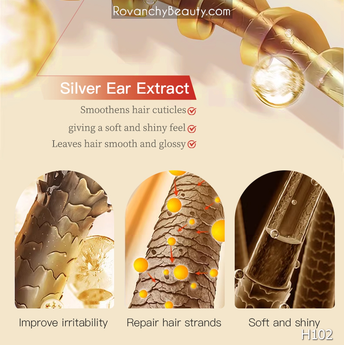 H102  U'ROSE Dưỡng Tóc Mềm Mượt - Tinh Chất Dưỡng Ẩm & Phục Hồi Tóc Hư Tổn 200ml_thumbnail_5