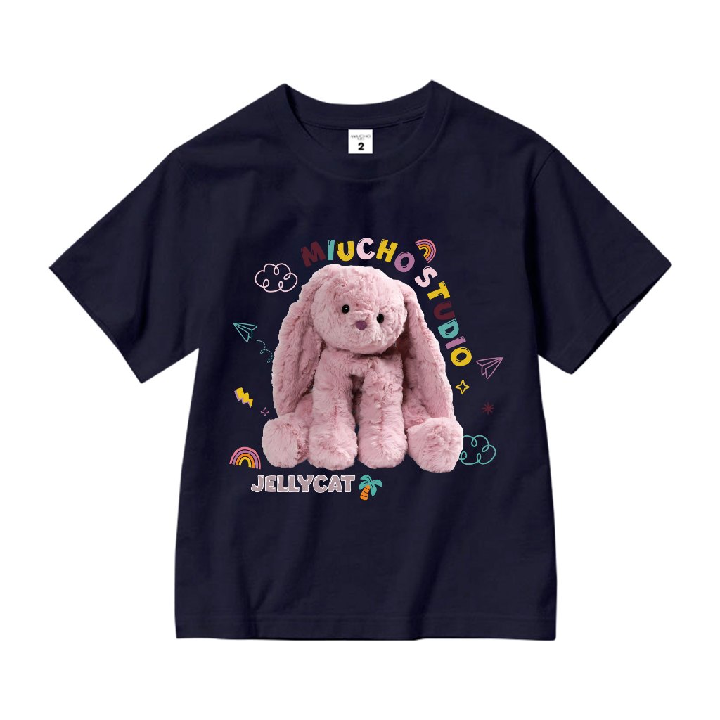 Áo thun cho bé gái style hàn quốc form rông AED1174 Miucho Kid tay ngắn cổ tròn in graphic_thumbnail_11