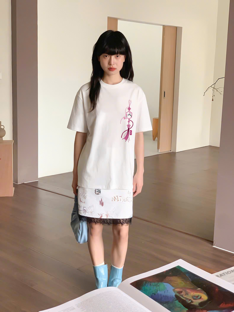 Áo thun nữ tết form vừa regular vải cotton 4c thoáng mát 1815 Miucho in basic_thumbnail_6