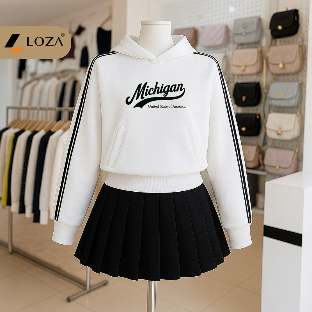 Áo Hoodie nữ dáng ngắn bo gấu in hình  nhiều mẫu - Loza G0433_thumbnail_6