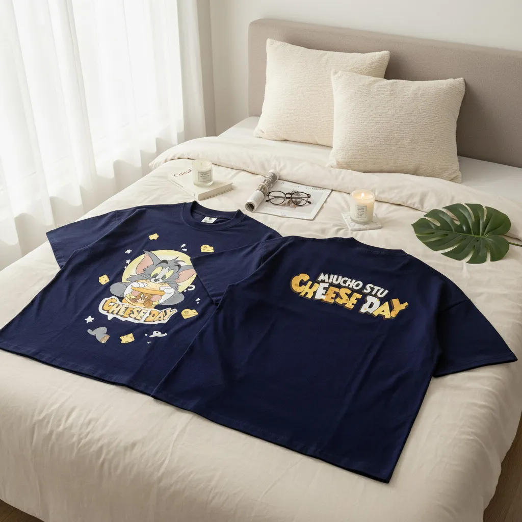 Áo thun boxy hoạt hình Tom & Jerry Miucho 3314_thumbnail_6