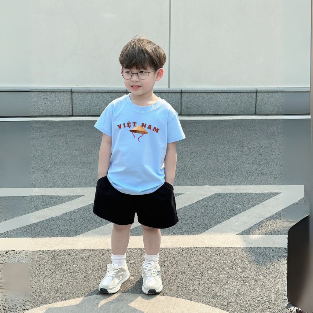 Bộ đồ bé trai in hình 'Việt Nam, Nón Lá' -  Loza Kids SB348_thumbnail_6