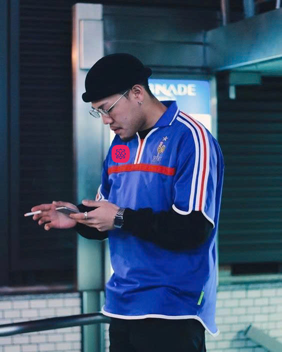 Áo Retro Pháp sân nhà xanh 2000_thumbnail_0