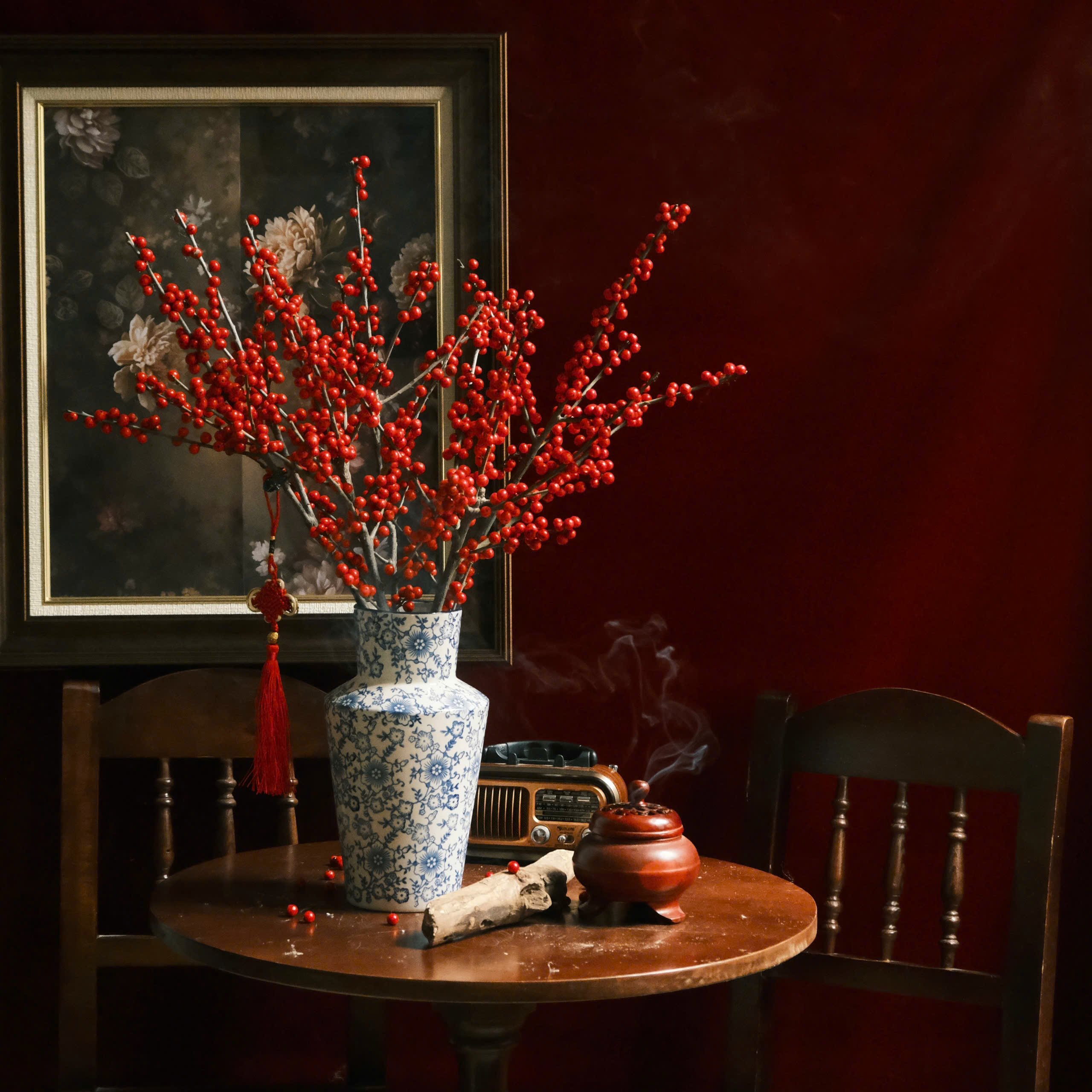 Đào đông đỏ - Set 5c - 60cm