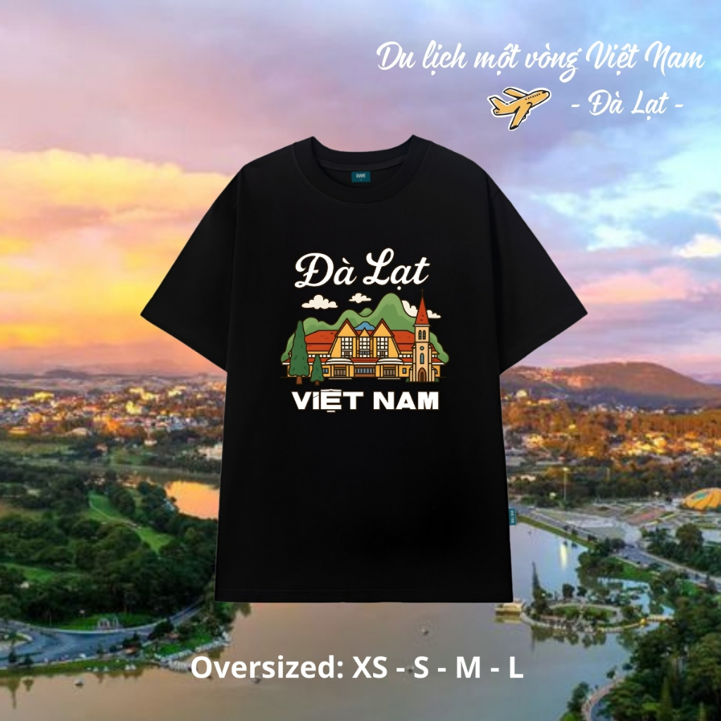 Áo Việt Nam du lịch Huế, Đà Nẵng... dáng oversize rộng cotton 250gsm - Local brand We Tee T027_thumbnail_12