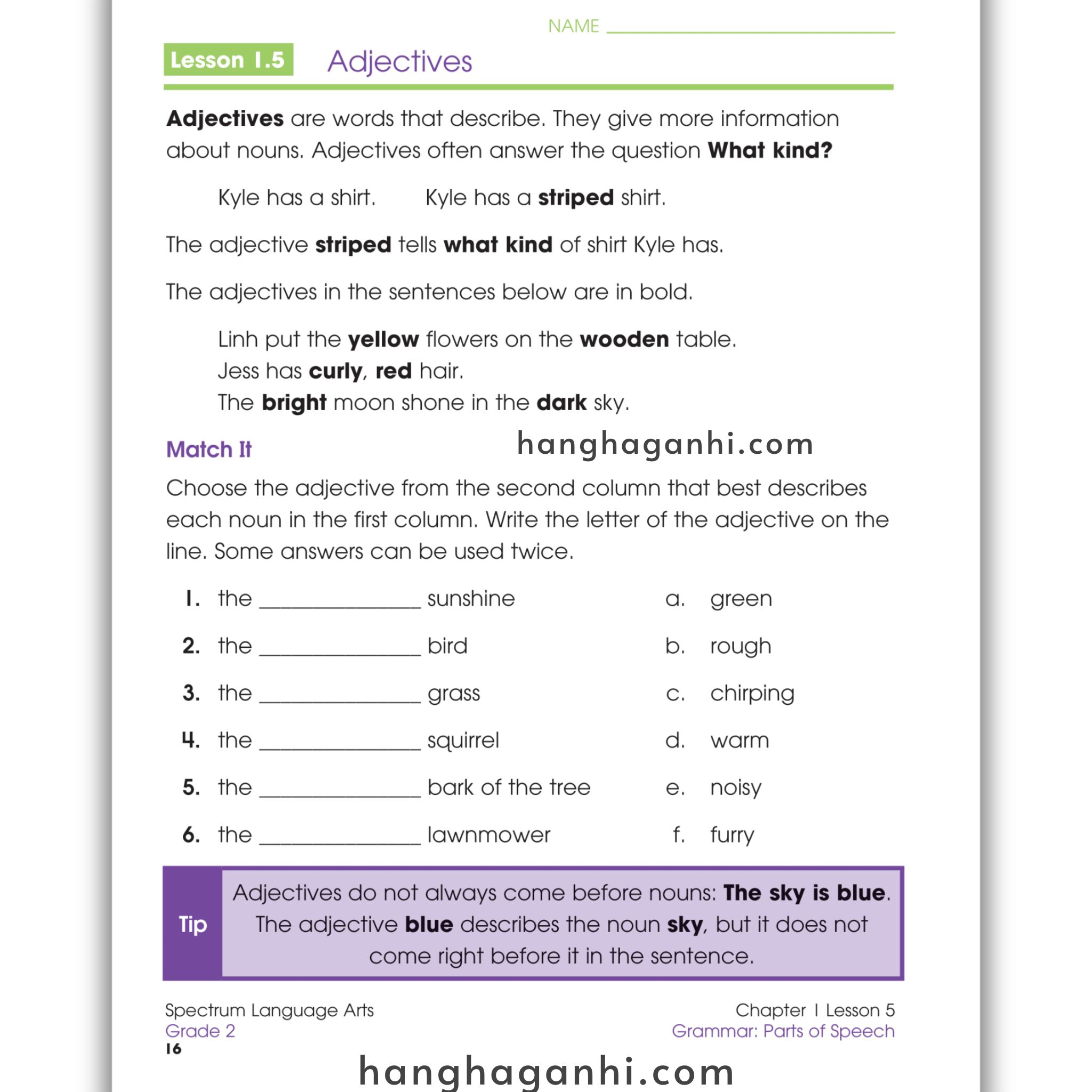 Sách Spectrum Language Arts Workbook Grade 2_thumbnail_9