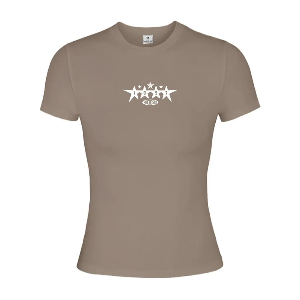 Áo baby tee nữ slim fit Beezy vải visco thoáng mát ôm body tay ngắn cổ tròn basic in mix_thumbnail_12